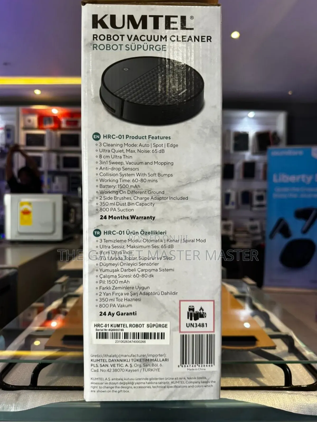 Kumtel HRC-01 Robot Vacuum Cleaner