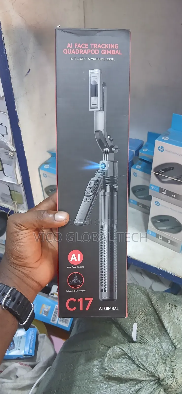 C17 Ai Face Tracking Quadrapod Gimbal