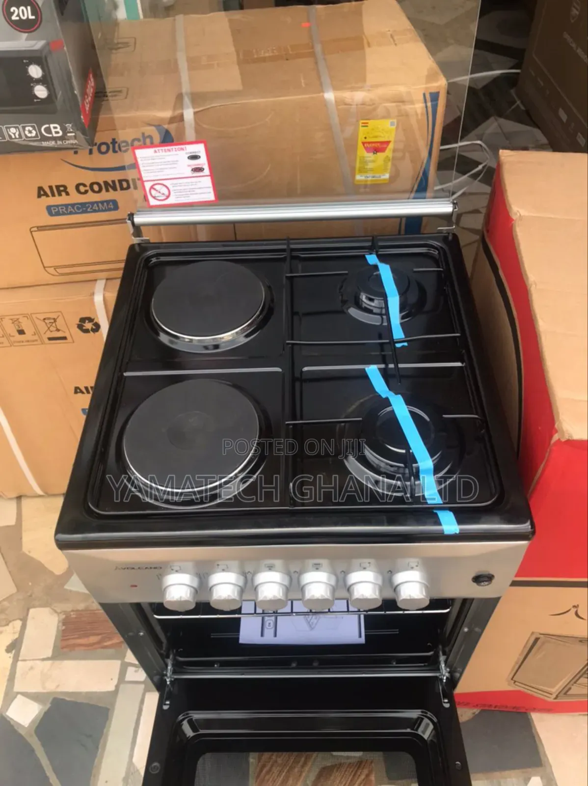 Quality Volcano 50x50cm 2 Gas 2 Electric Stove With Oven And Grill