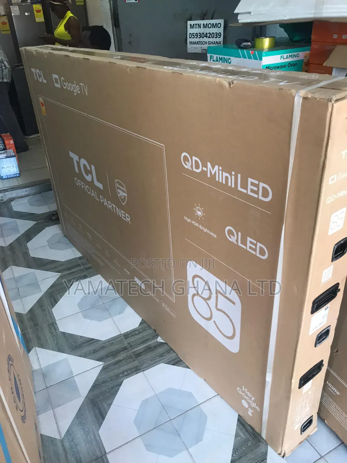 Original Tcl 85inch Qd- Mini Led Qled Google Smart 4k Tv