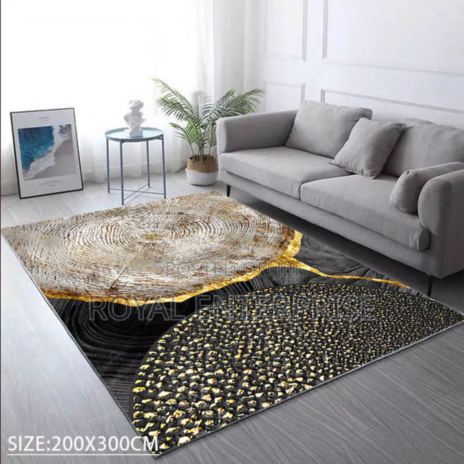 Velvet Dreams: Crystal 3d Velvet Carpet ( 200/300cm )