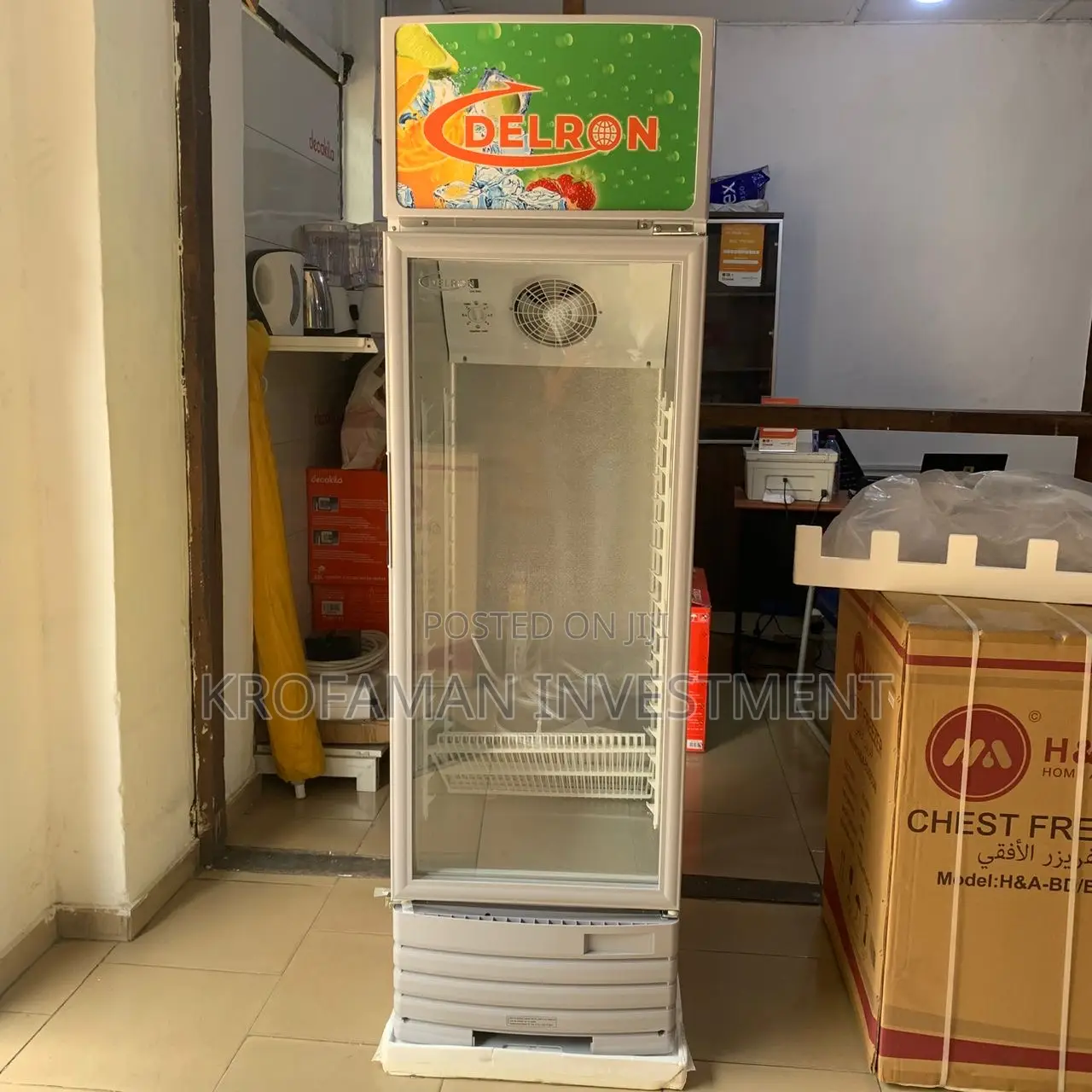 Delron 229l Display/Showcase Fridge