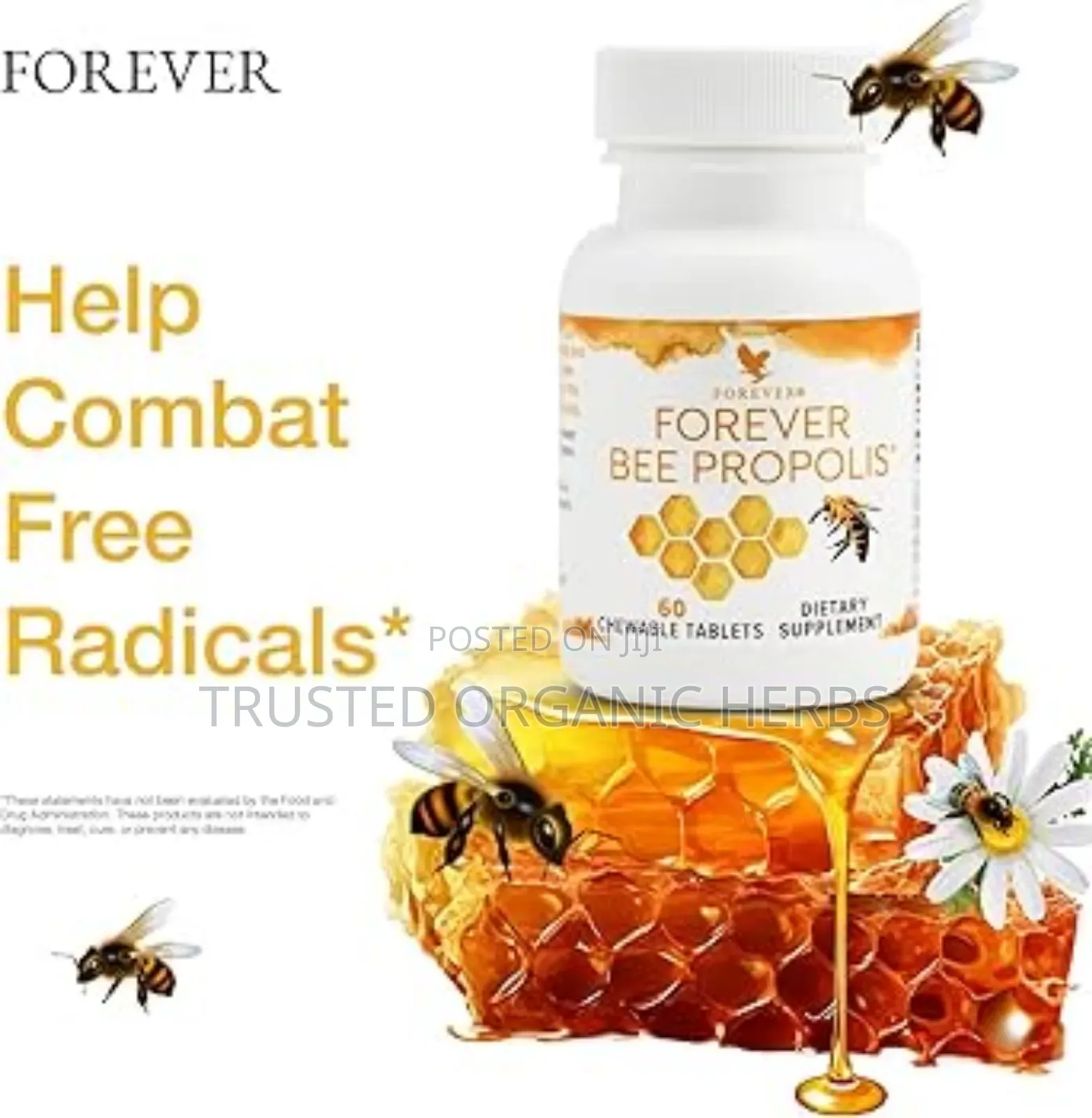 Forever Bee Propolis 100% Natural -60 Chewable Tablets