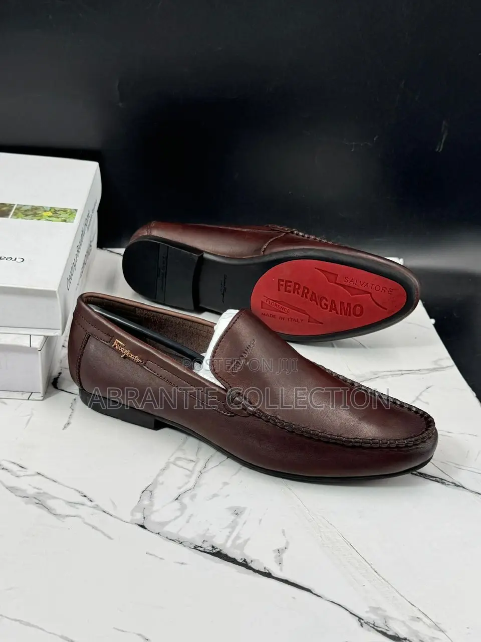 Ferragamo Loafers Shoes Coffee Available