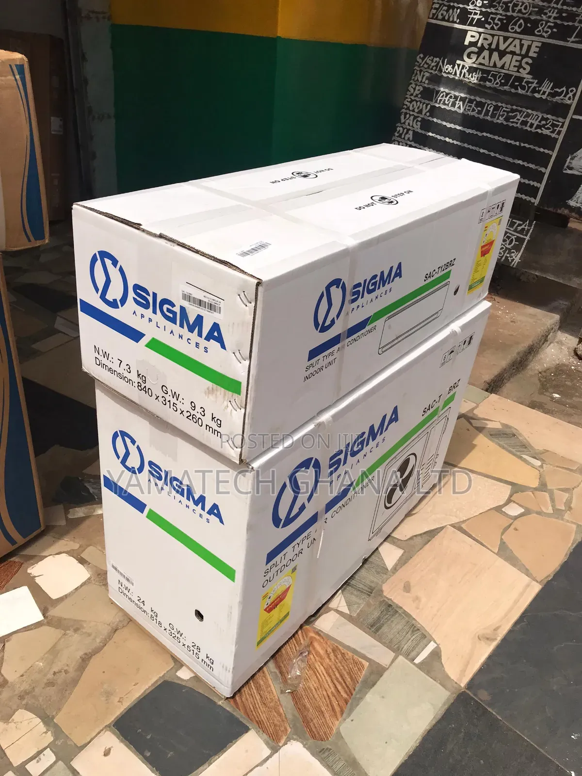Energy Saving Fast Cooling Sigma 1.5hp R410a Split Ac