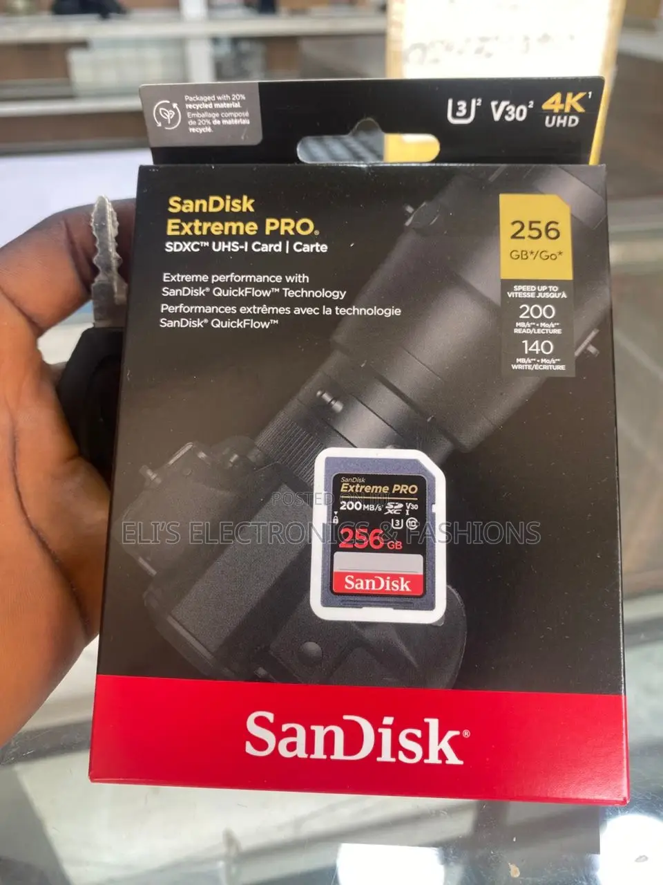 Sandisk Extrem Pro 256 Gig for Camera