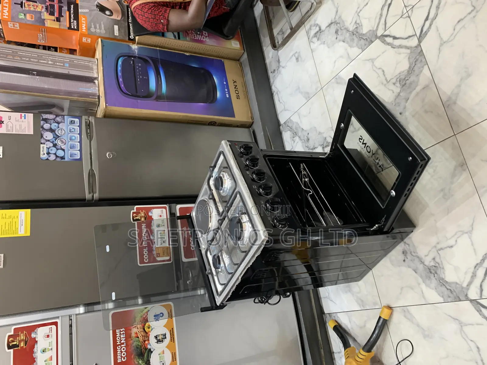 Purchase Ailyons Black 50x50 1 Electric 3 Gas Oven With Grill Cooker