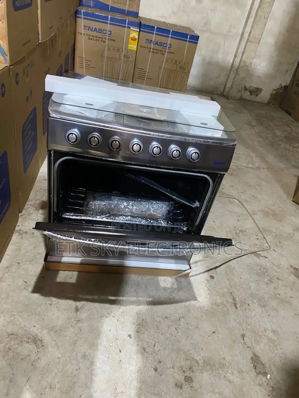 Pearl 5burner Gas Cooker With Oven Grill
