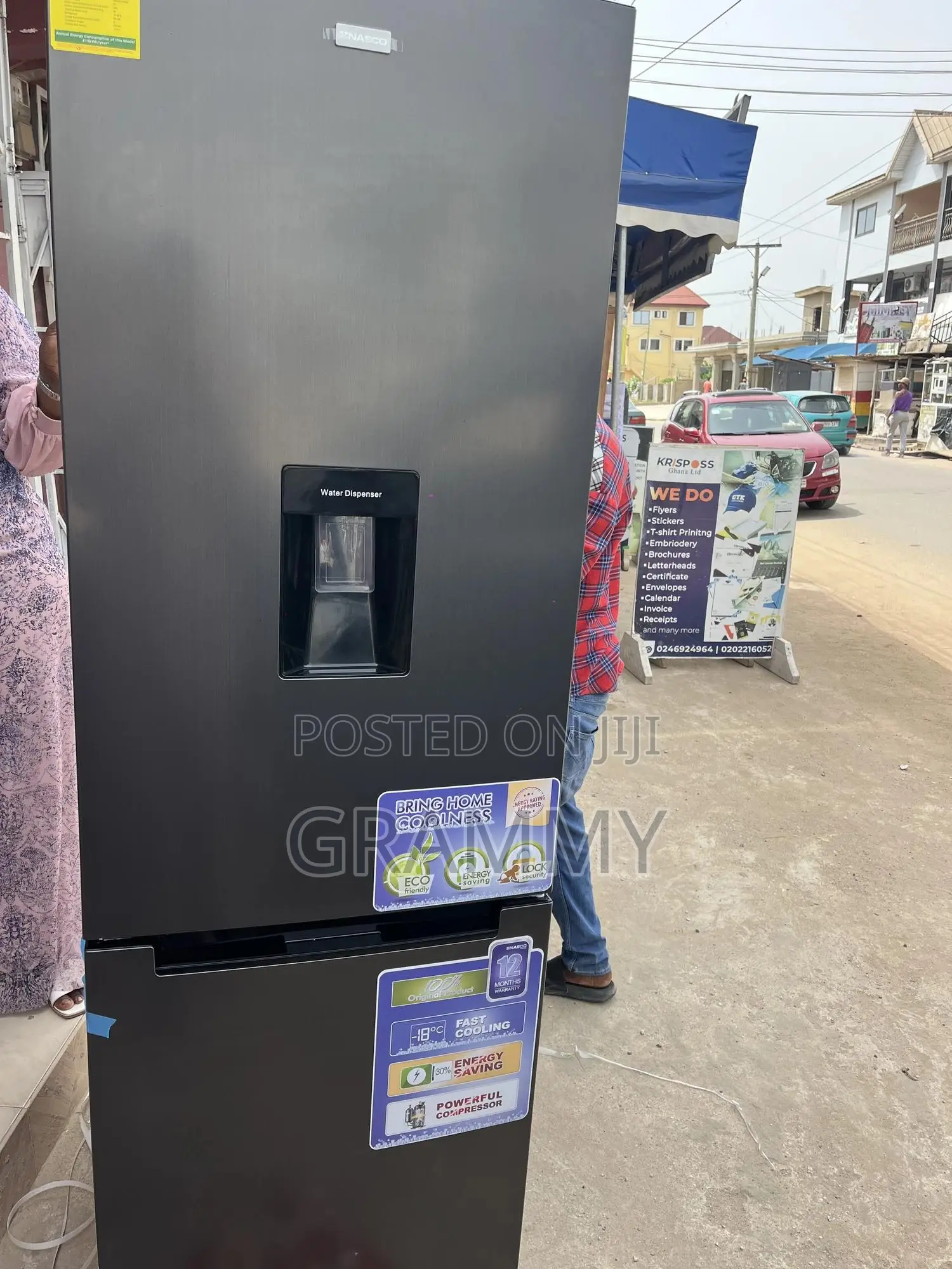 New Nasco Double Door Refrigerator With Water Dispenser