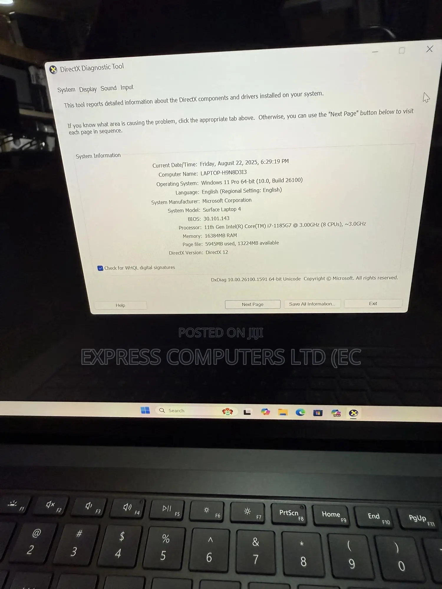 Laptop Microsoft Surface Laptop 4 16GB Intel Core I7 SSD 512GB