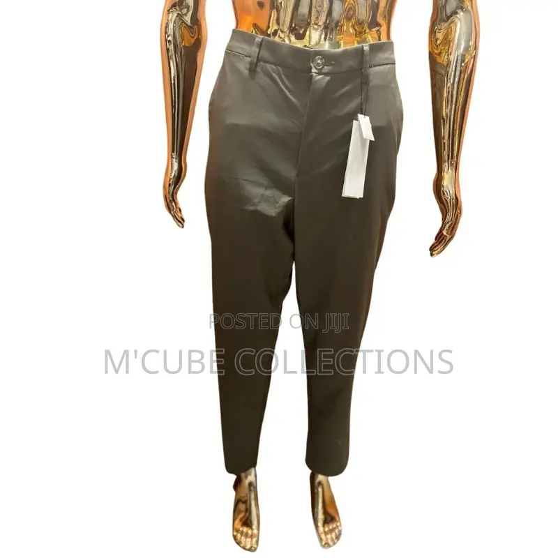 Olive Slim Chino Trousers