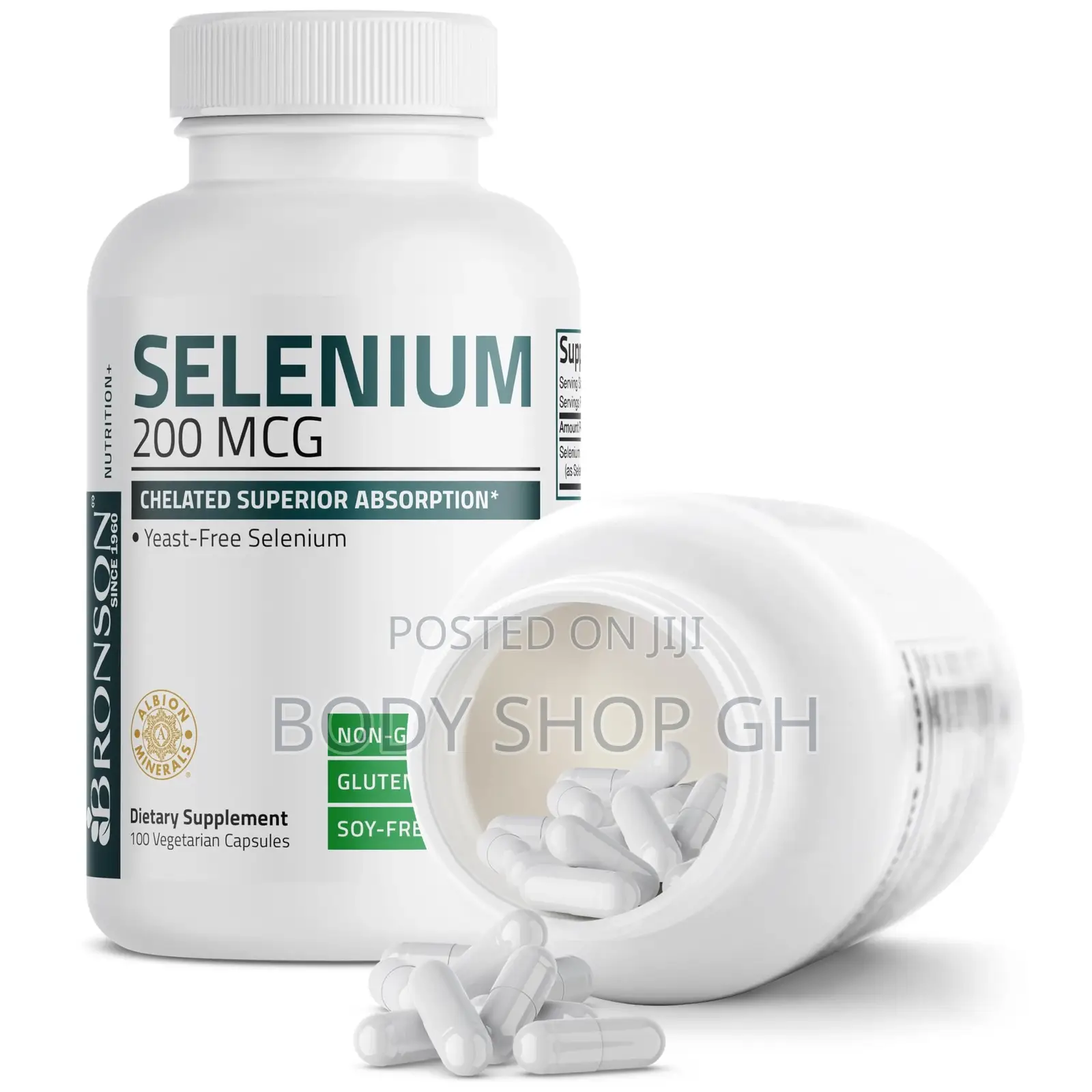 Bronson Selenium 200 MCG – Amino Acid Complex - Superior Absorption,