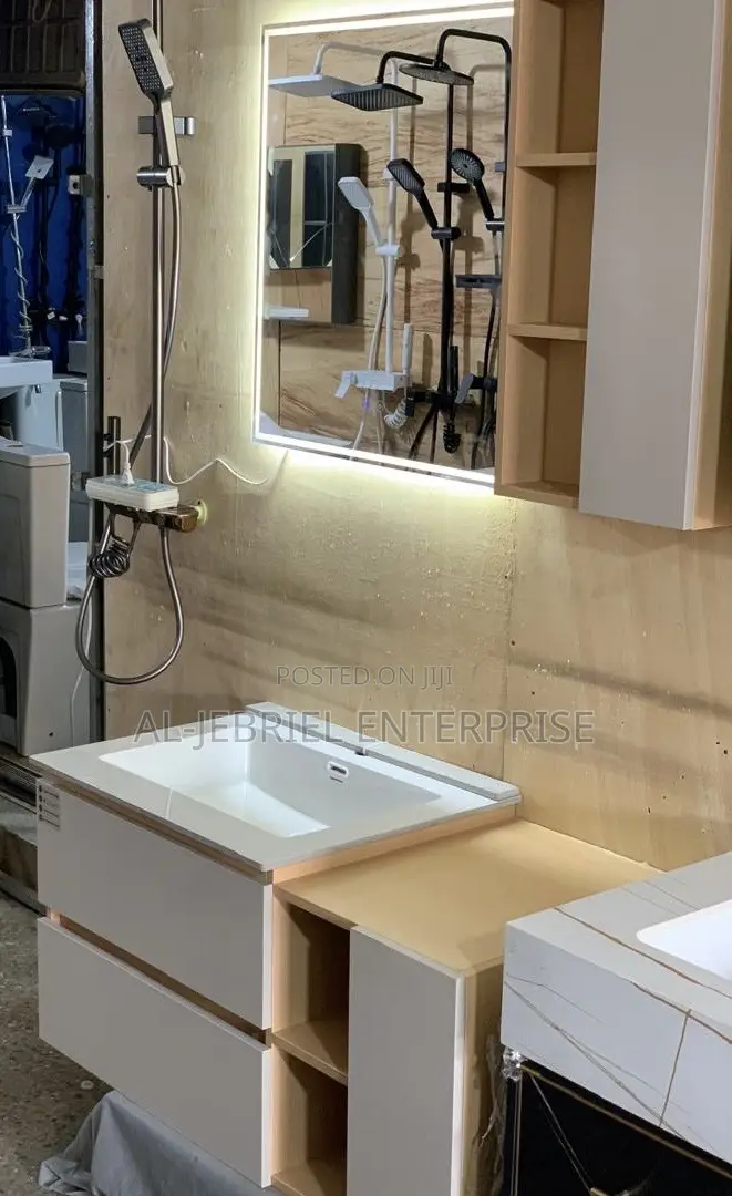 Cabinet Basin + Led Mirror (100cm)
