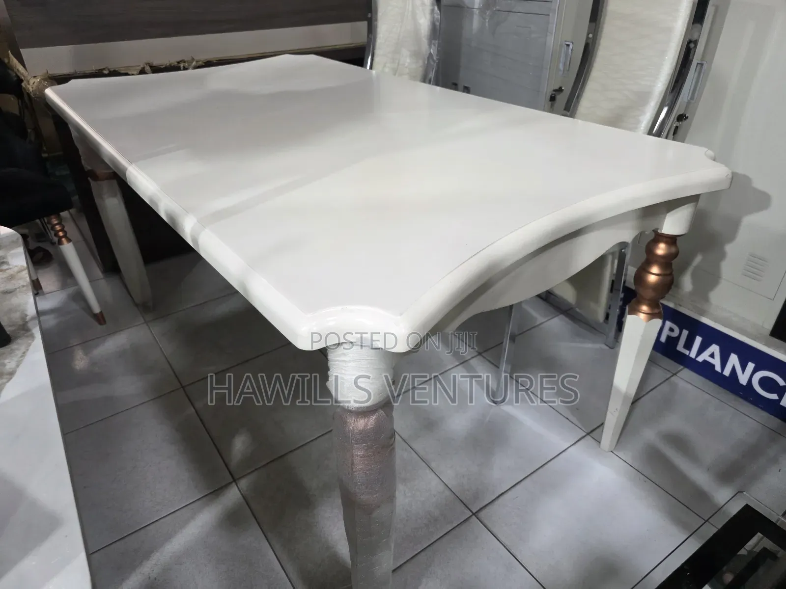 White Dining Wooden Table