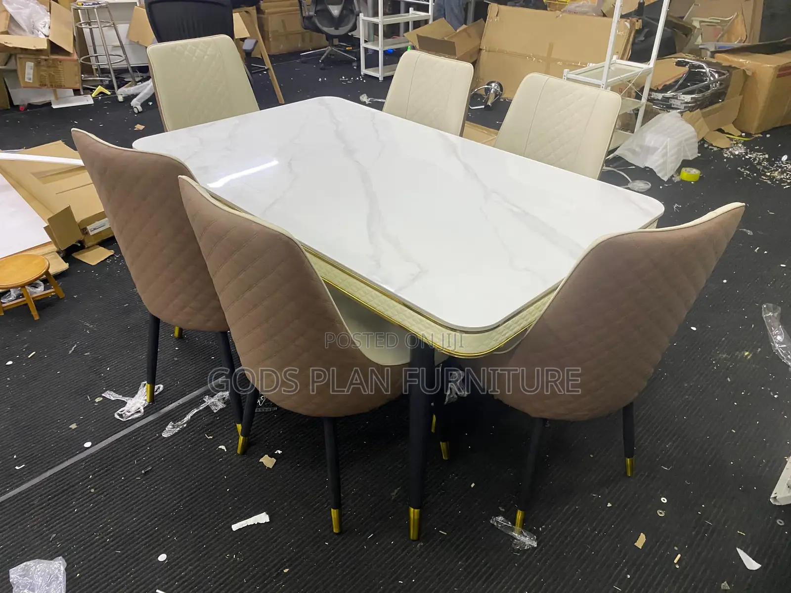6 Seater Marble Dining Set