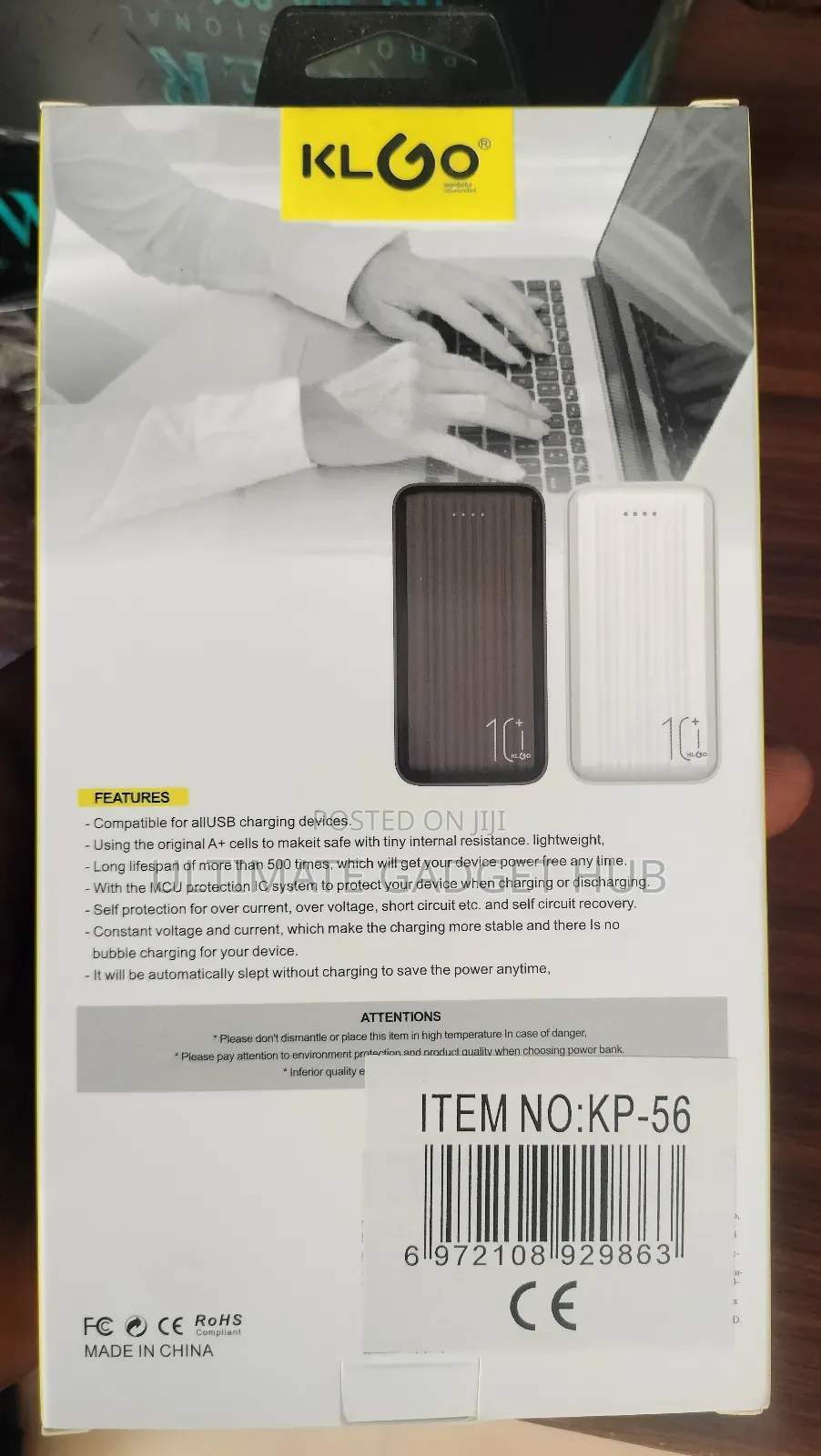Power Bank(10000mah)Klgo