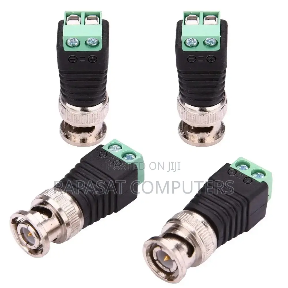 4pcs of BNC Male to Dc Female Connectors