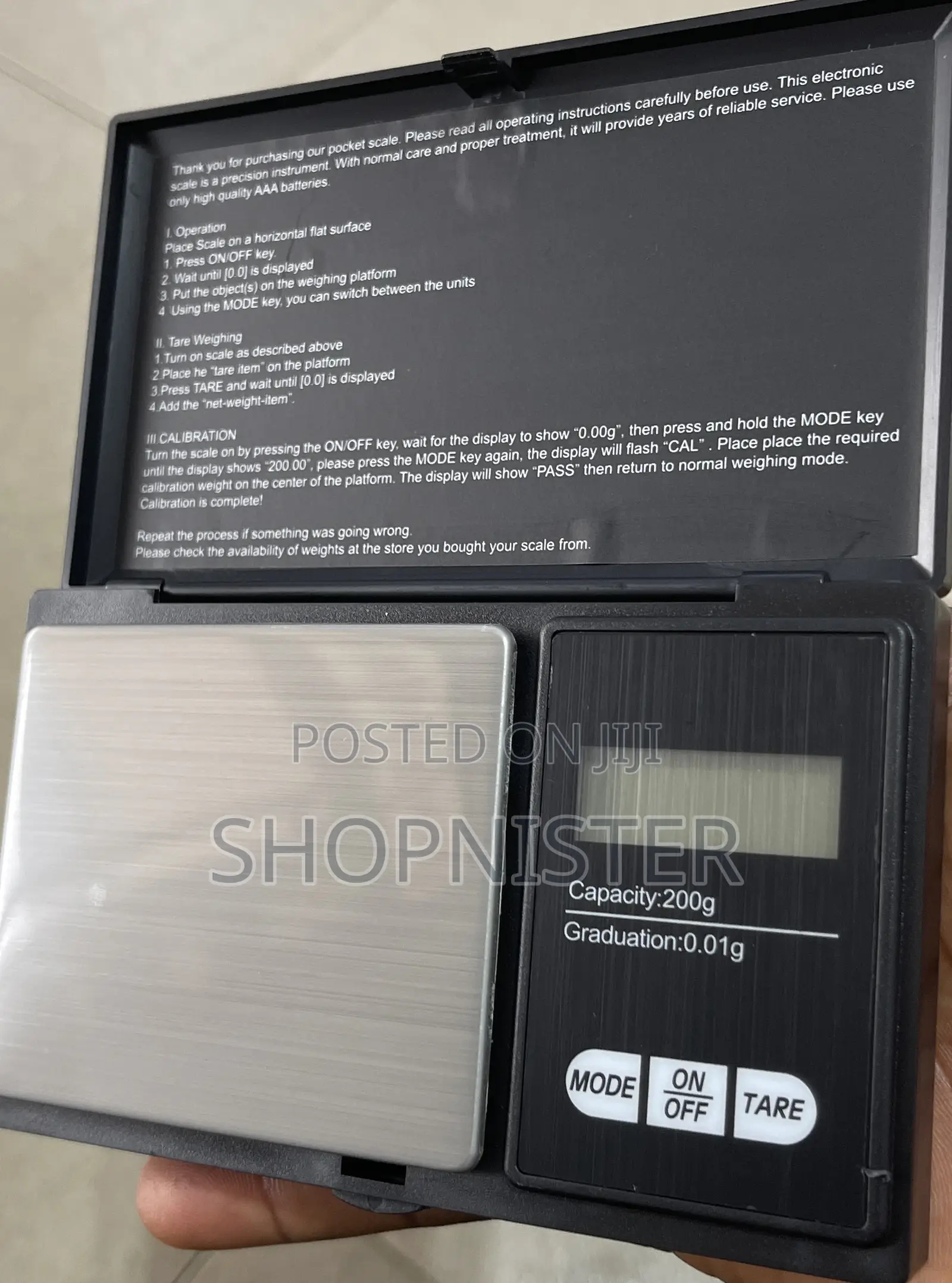 0.01 to 200g Pocket Scale