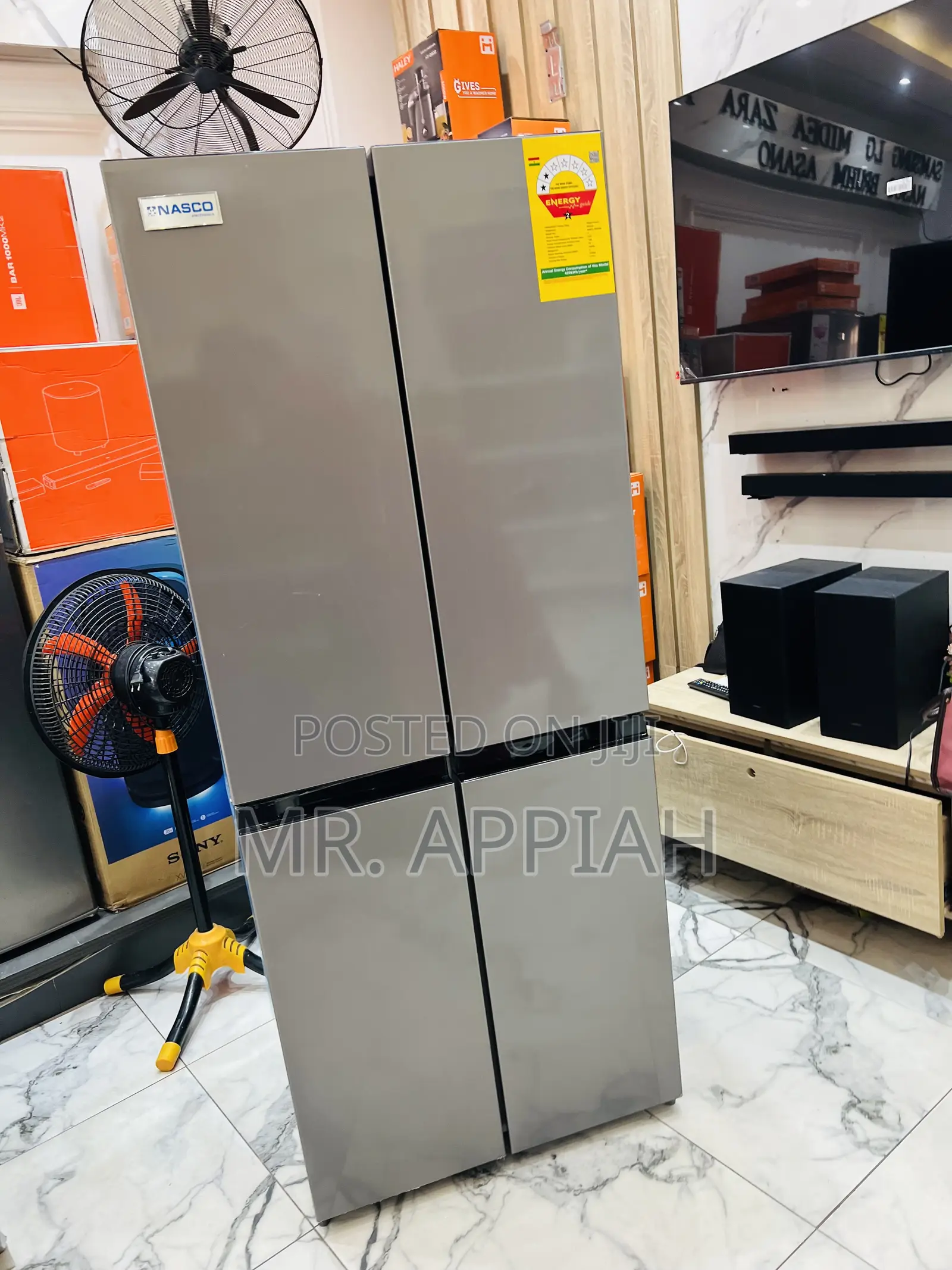 Energy Sufficient Nasco Nasf-400fdr1 Side by Side Electric Fridge 