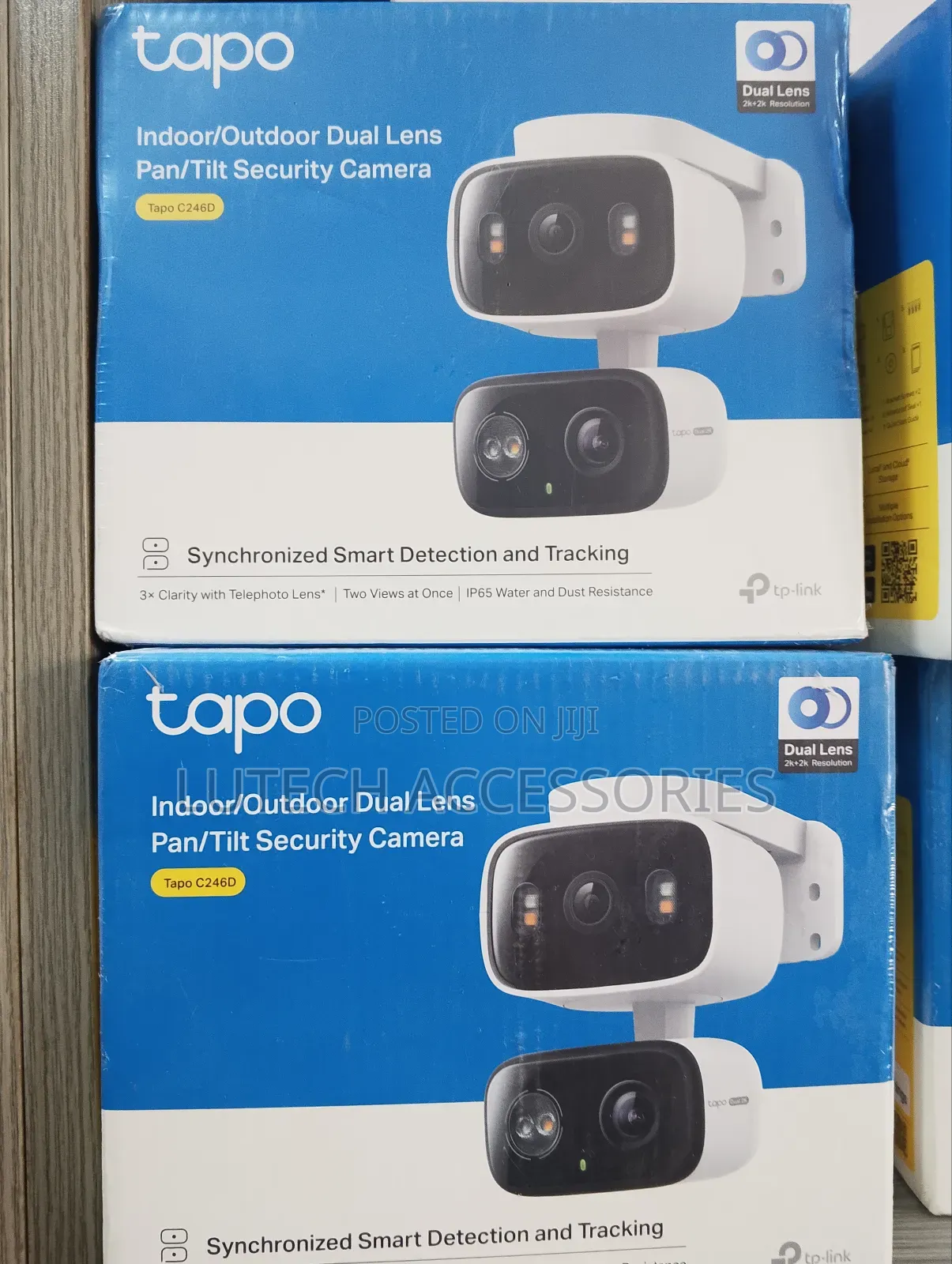 Tapo Indoor/Outdoor Dual Lens Pan/Tilt Security Camera (Tapo C246d)
