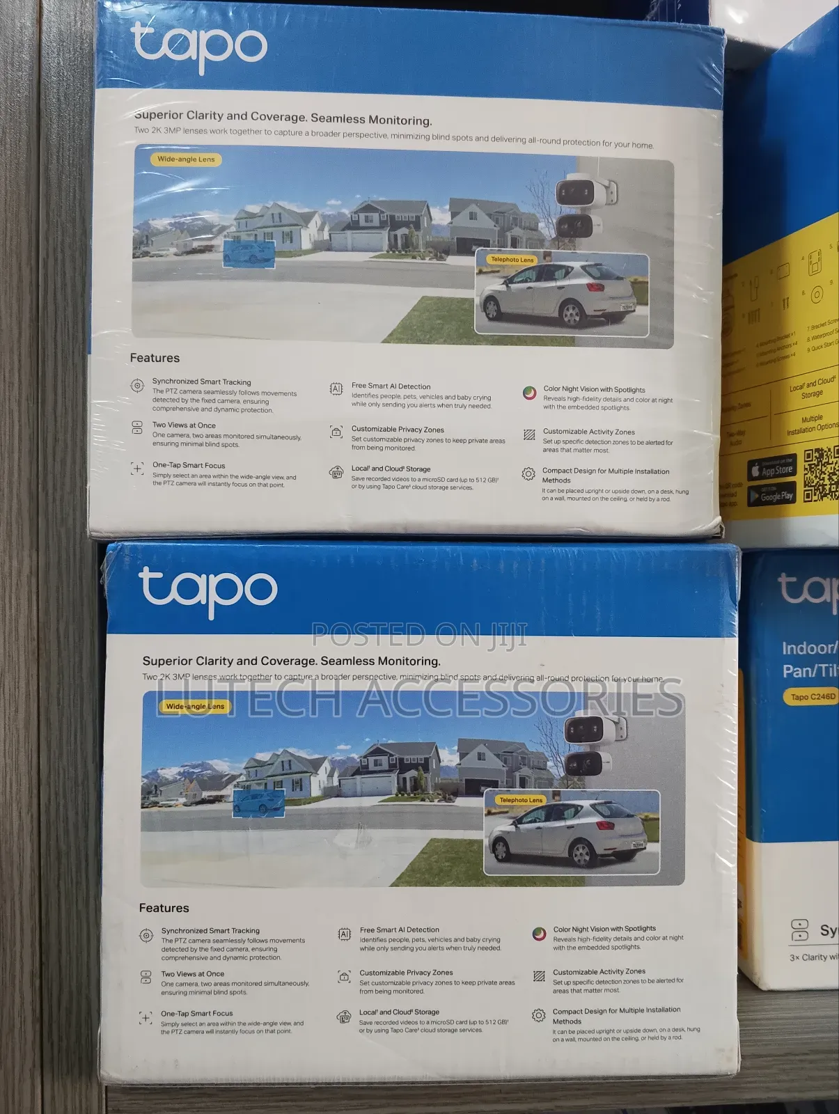 Tapo Indoor/Outdoor Dual Lens Pan/Tilt Security Camera (Tapo C246d)