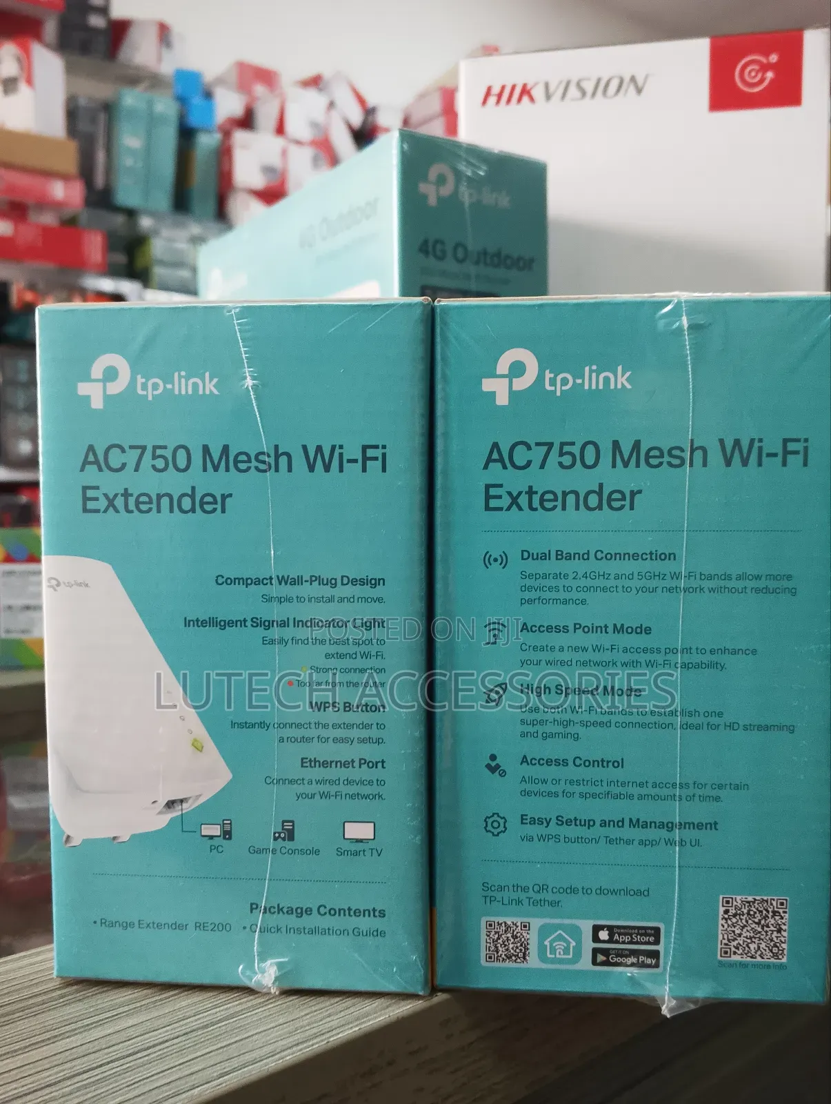 Tp Link Mesh Wi-Fi Extender Dual Band (Re200)