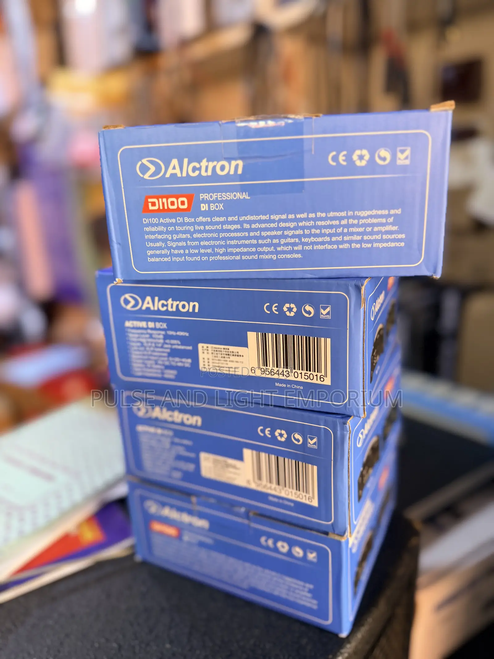 Alctron Di100 Active Di Box Professional Audio Interface Device