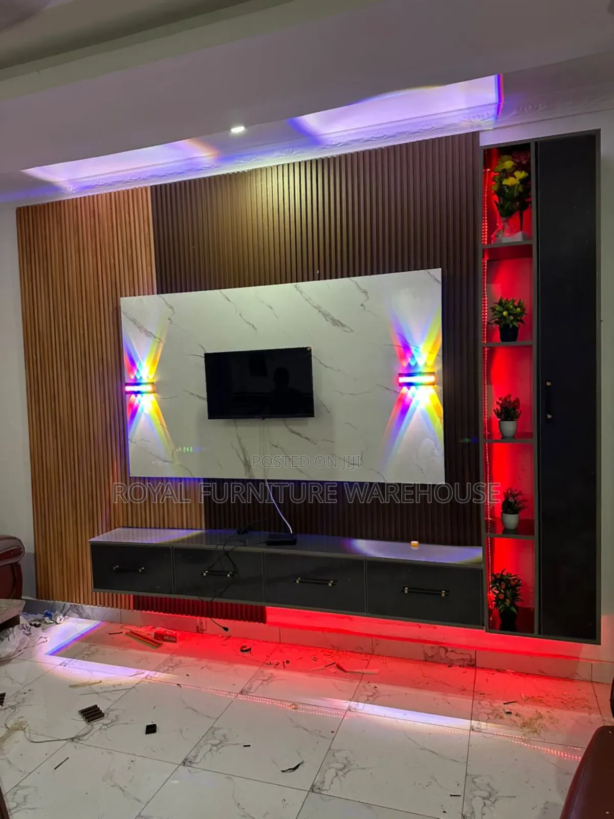 Wall Mount Tv Console Set