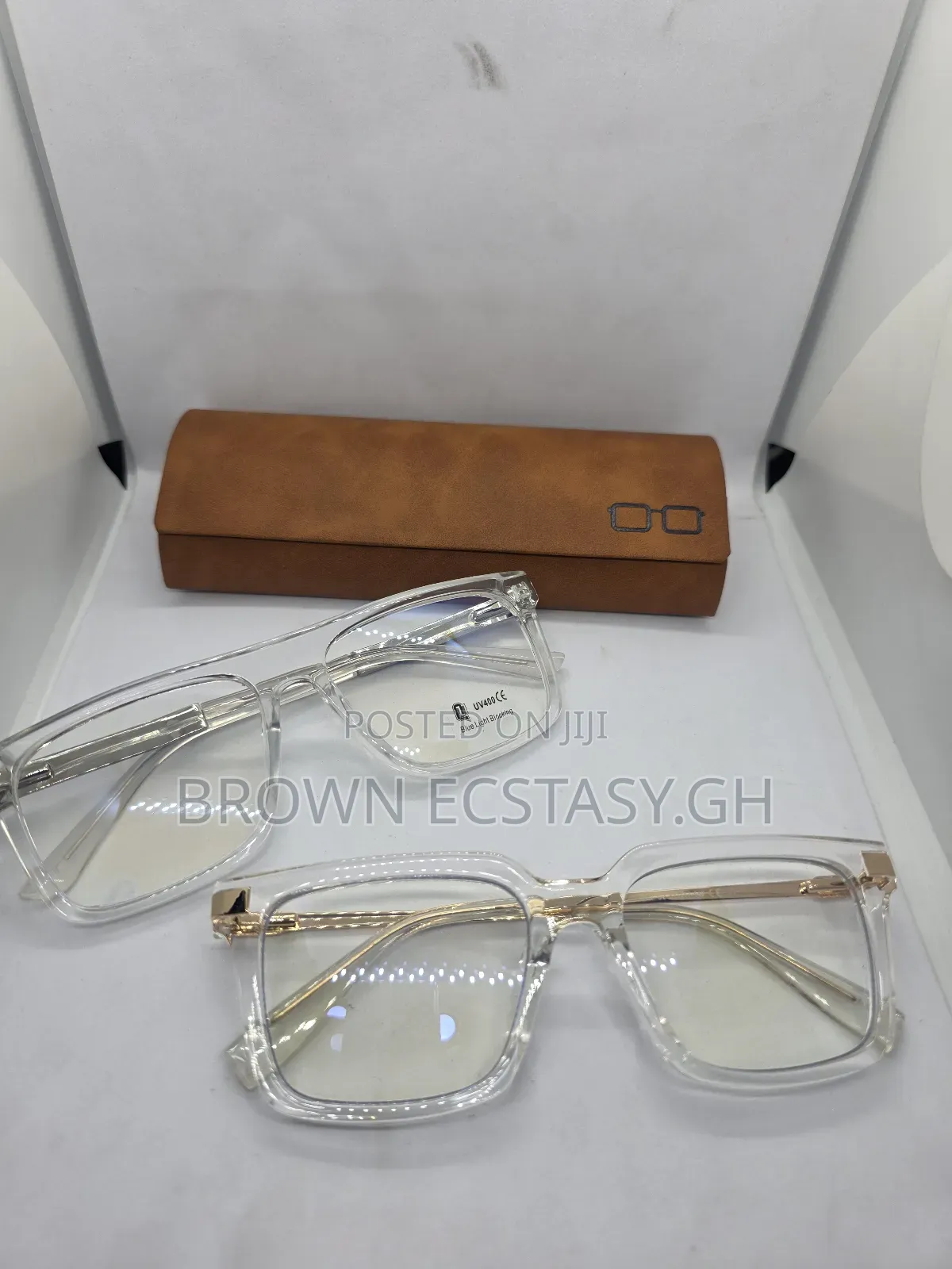 Uv400 Transparent Blue Light Blocking Glasses