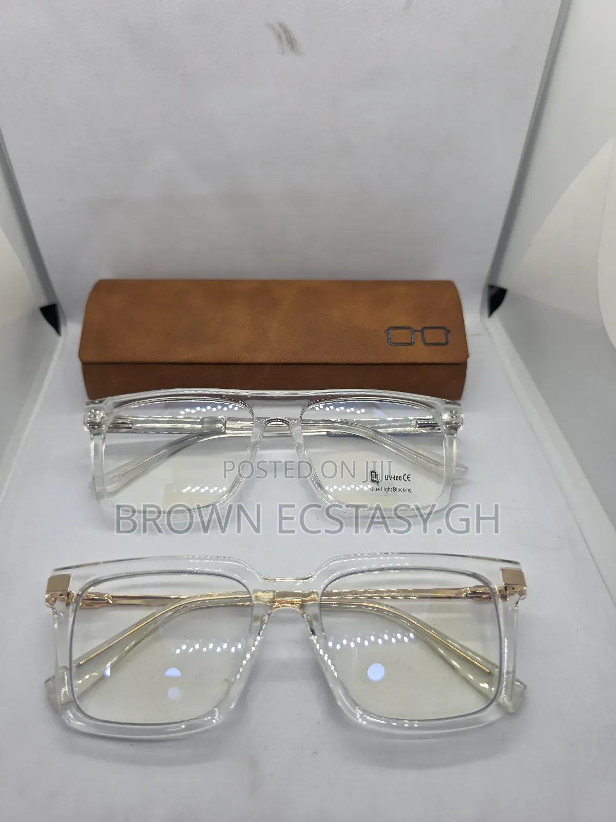 Uv400 Transparent Blue Light Blocking Glasses