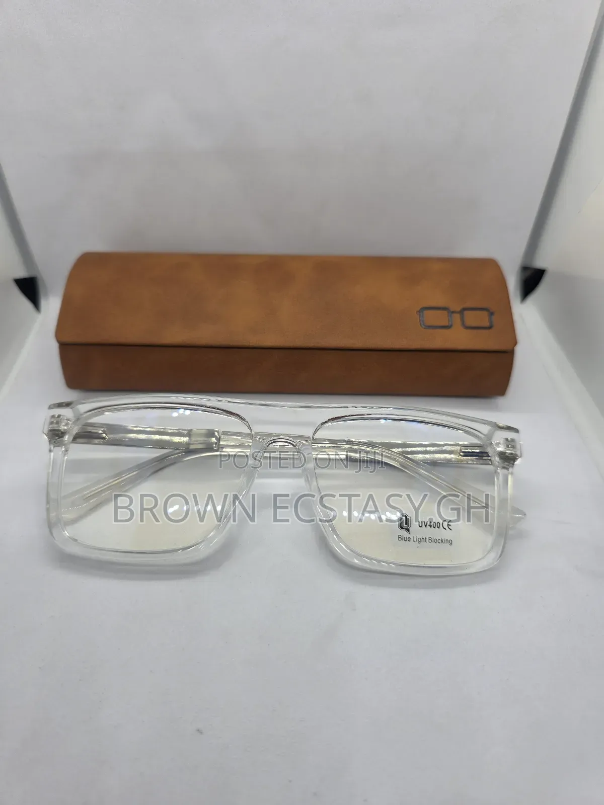 Uv400 Transparent Blue Light Blocking Glasses