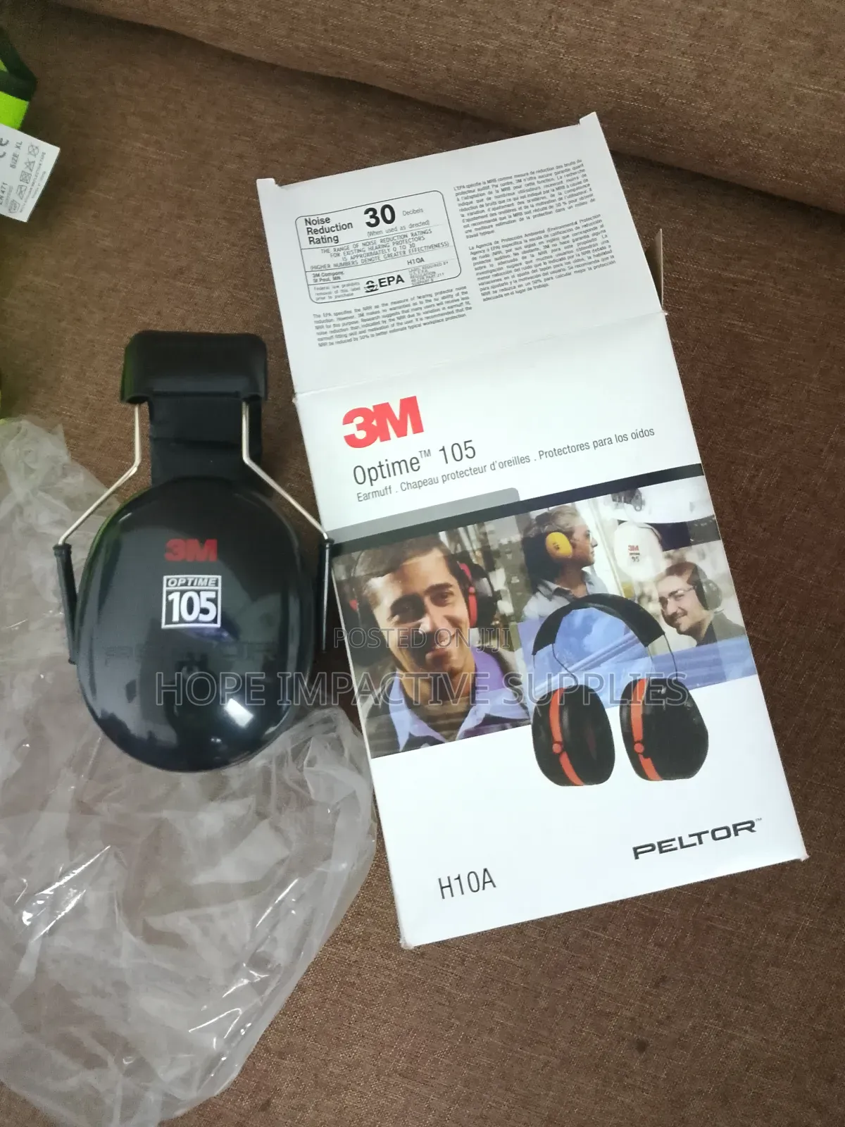 3m Overhead Earmuffs 105, H10a Peltor.