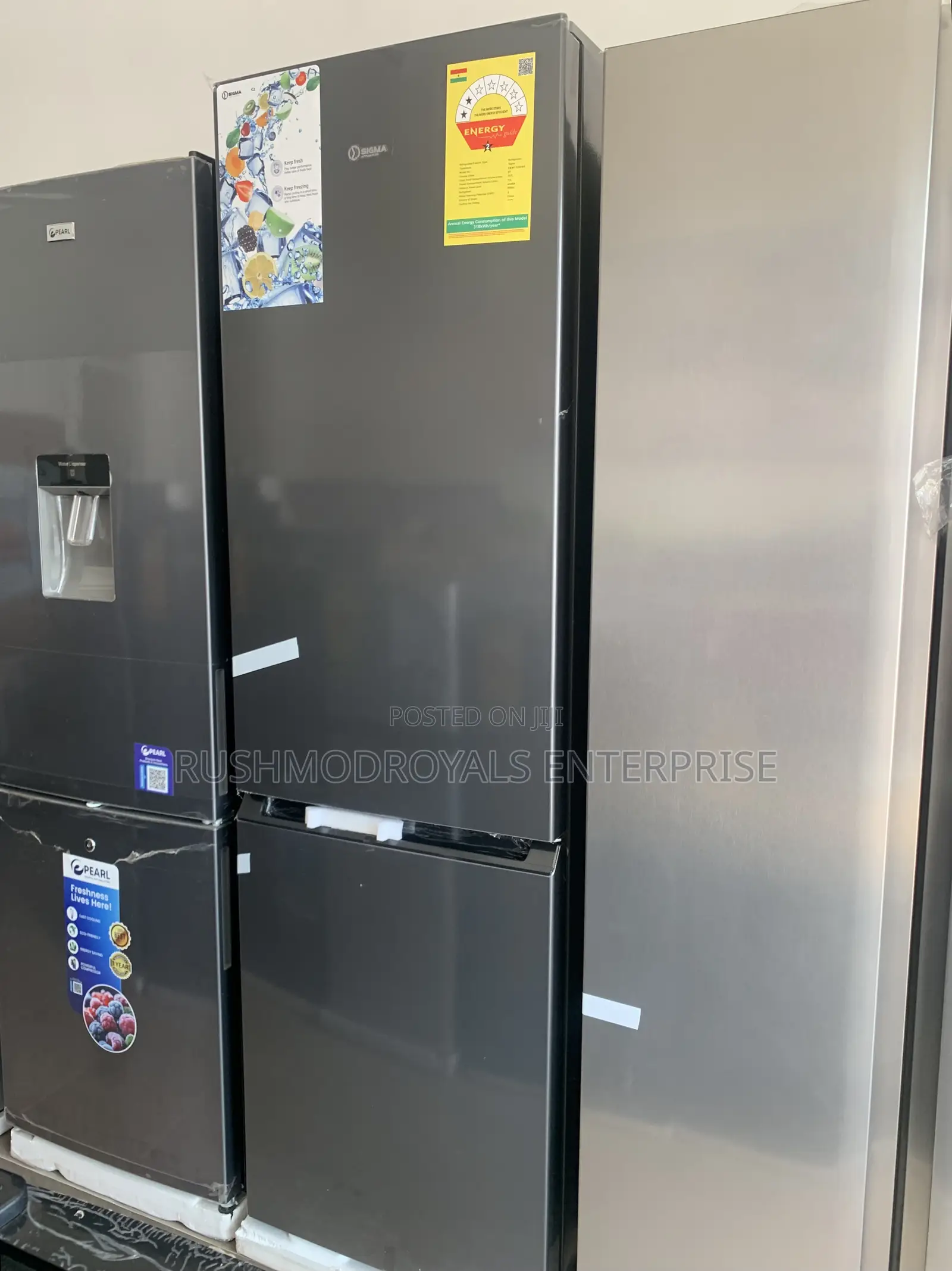 Modern 260l Sigma Double Door Fridge: Low Noise Fast Cooling
