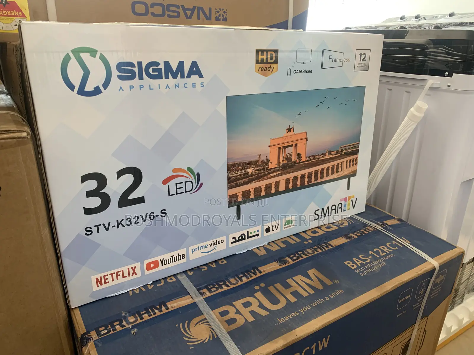 Sigma 32” FHD Frameless Smart Android Tv (Sig-K32v6-S)