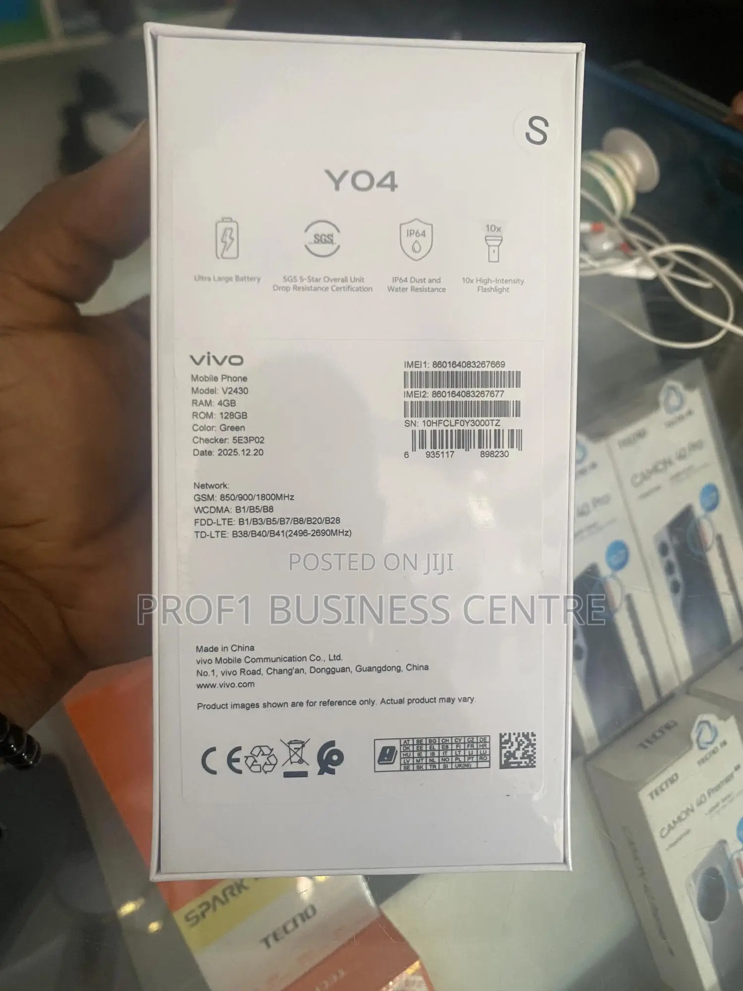 New Vivo Y04 128 GB Green