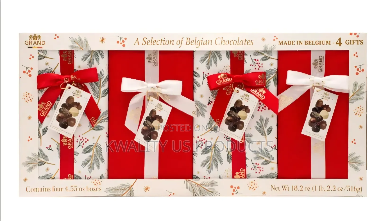 Gudrun Belgian Chocolate Variety Gift Pack - 516 Grams