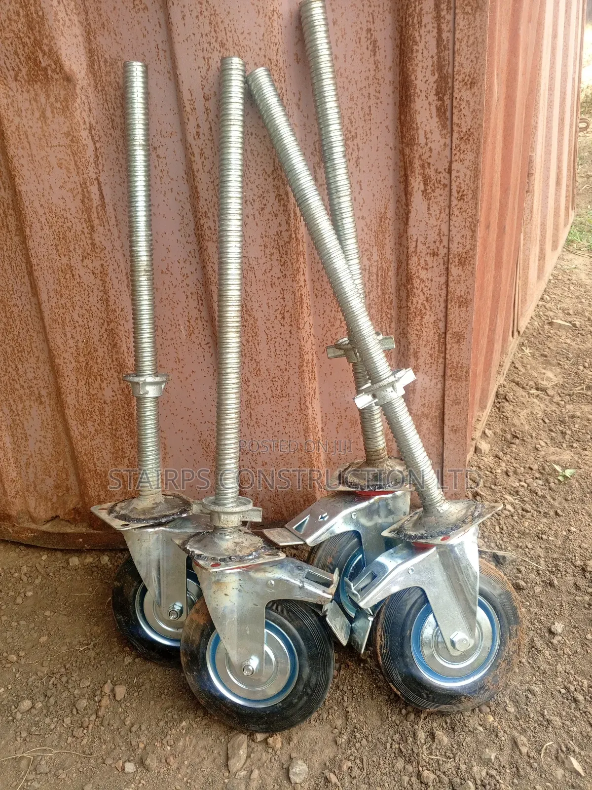 Adjustable Wheels for Scaffolds and Round Pipes Available for Sale