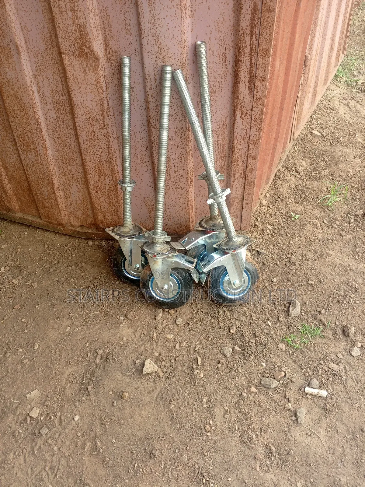 Adjustable Wheels for Scaffolds and Round Pipes Available for Sale