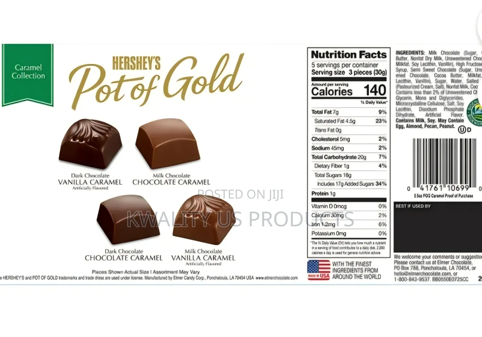Hershey's Pot Of Gold Caramel Chocolate - 156 Grams