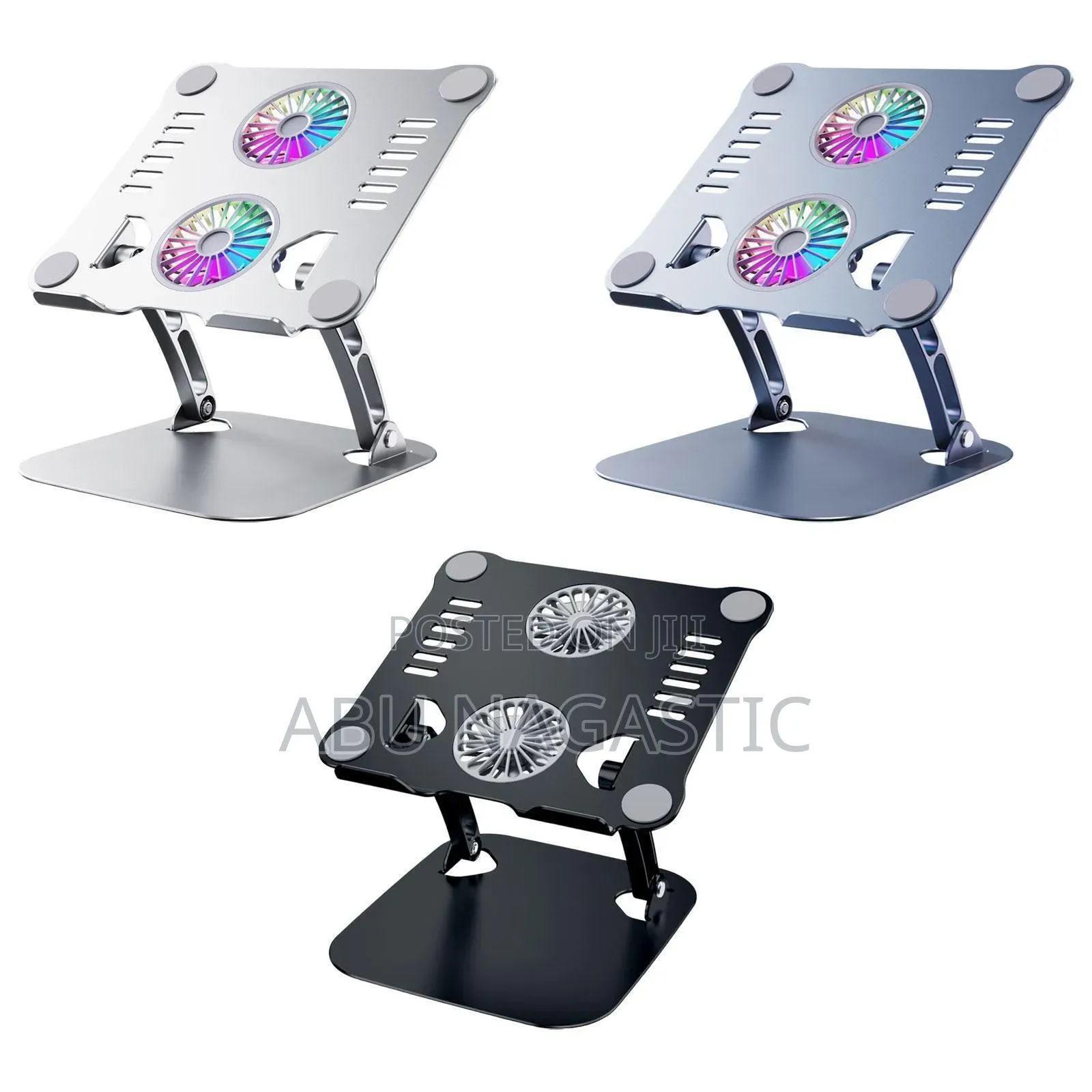 Laptop Stand Adjustable RGB Fan