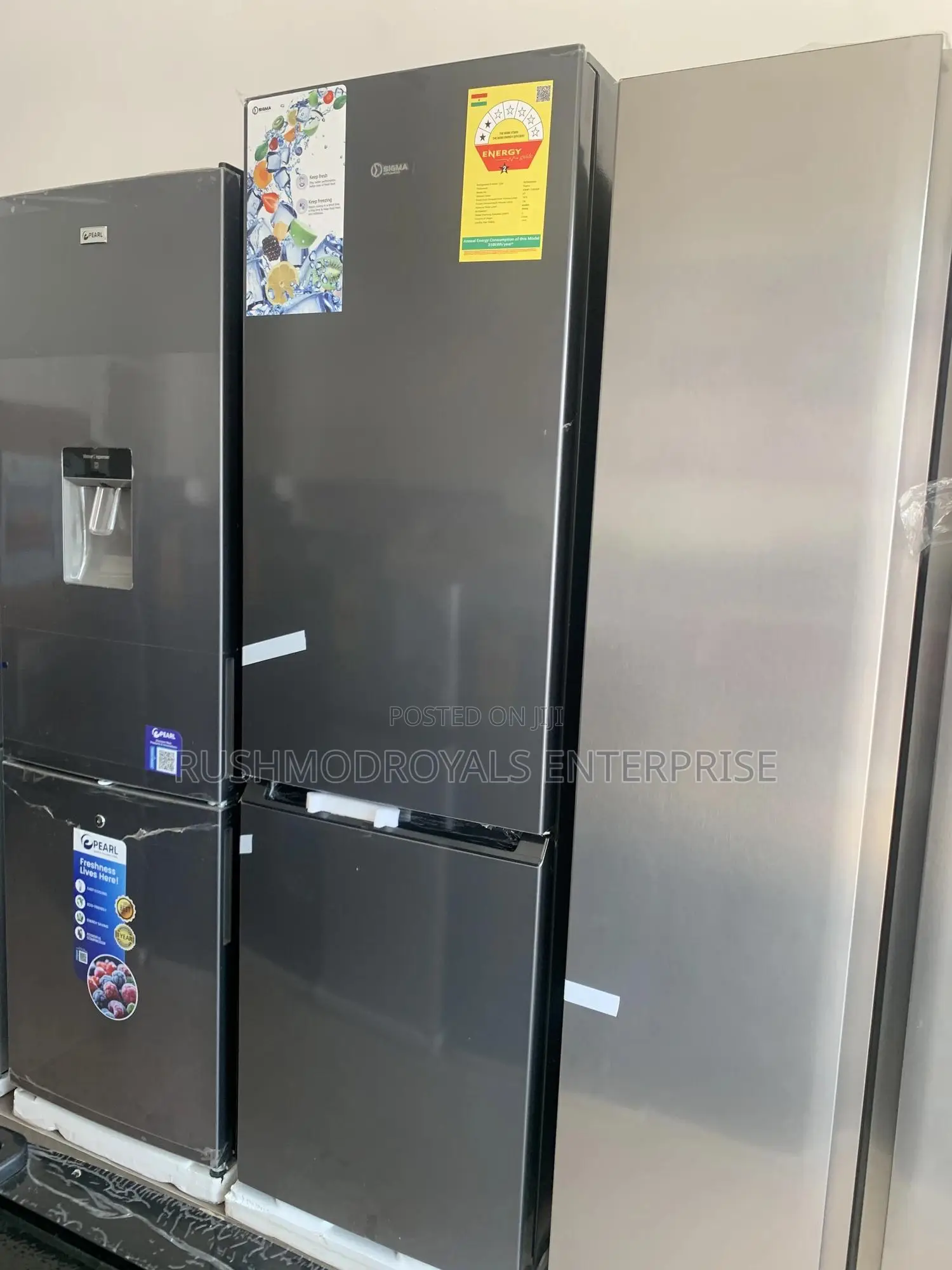Modern 260l Sigma Double Door Fridge: Low Noise Fast Cooling