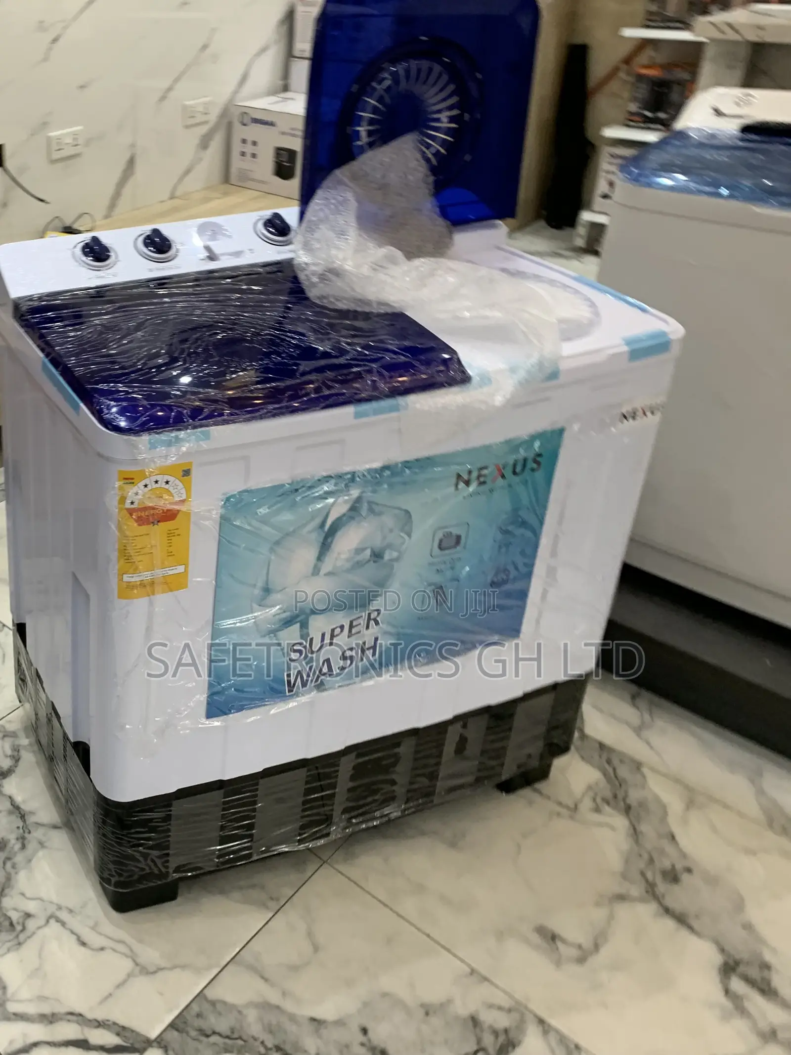 Nexus Transparent Lid Topload Semiautomatic 15kg Washer