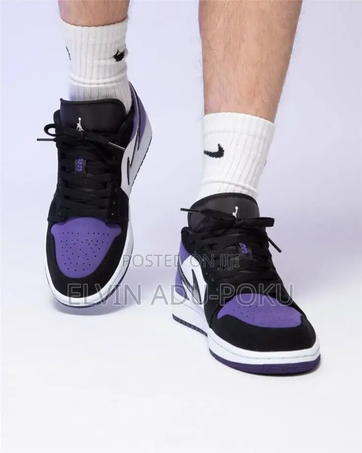 Air Jordan 1 Low ''court Purple'' Sneakers