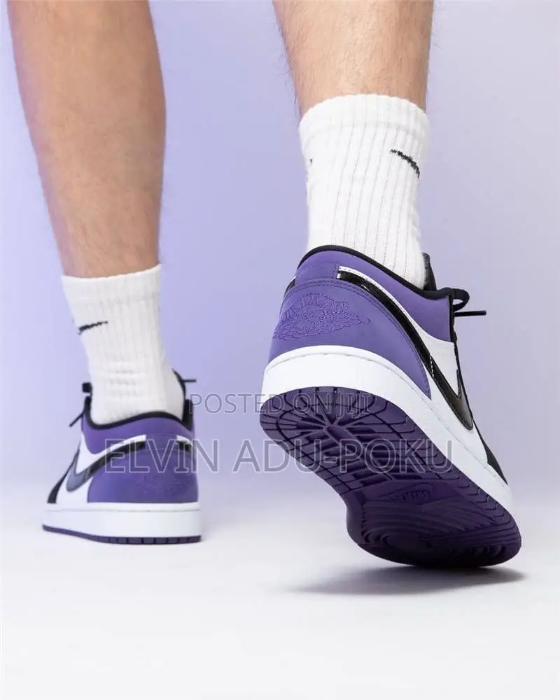 Air Jordan 1 Low ''court Purple'' Sneakers