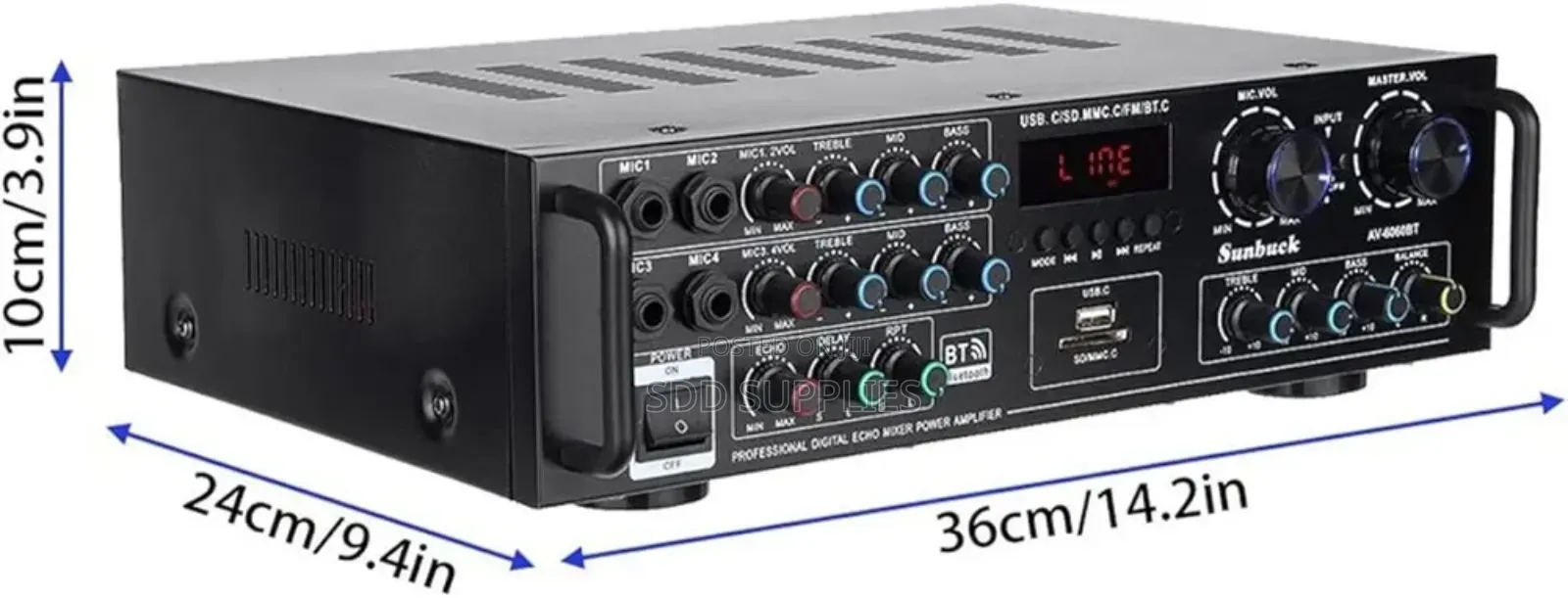 Quality Power Amplifier 5.1 Channel 800 Watts