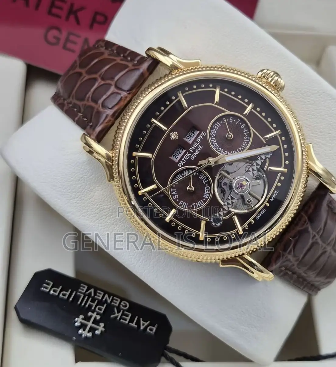 Patek Philippe Calatrava Automatic Men’S Leather Watch