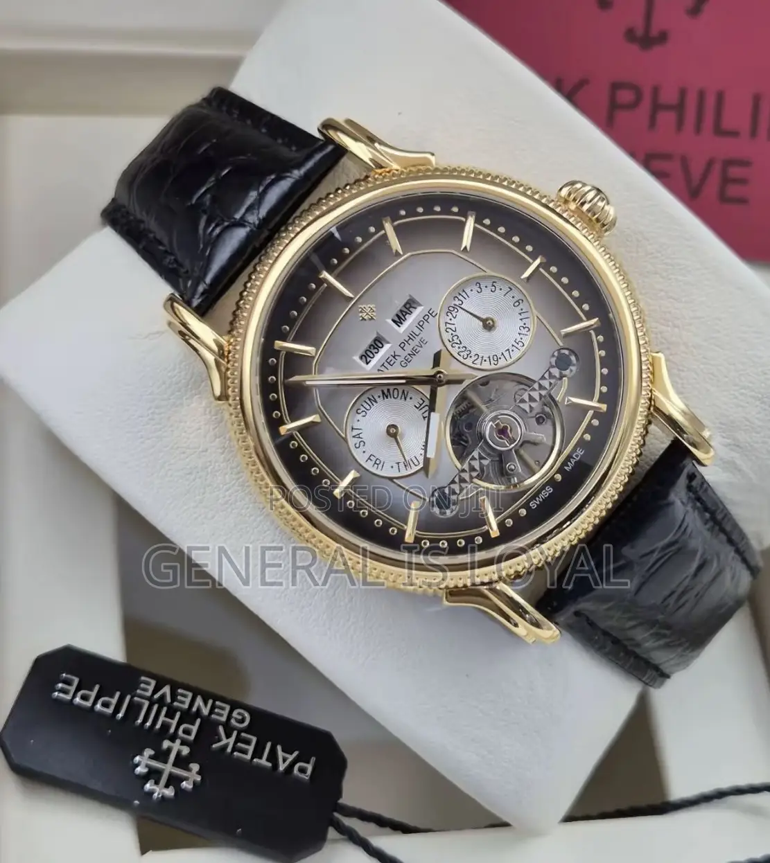 Patek Philippe Calatrava Automatic Men’S Leather Watch