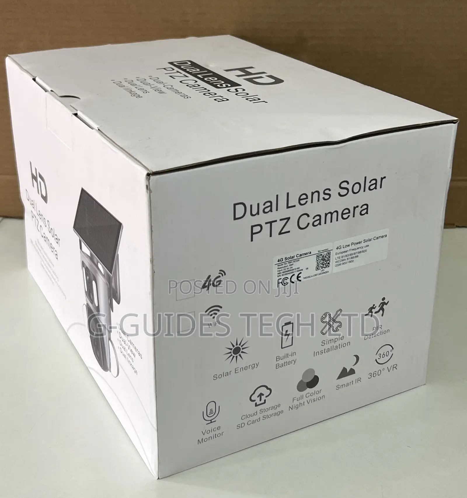 Hd 4g Dual Lens Solar PTZ Camera 6mp Ubox