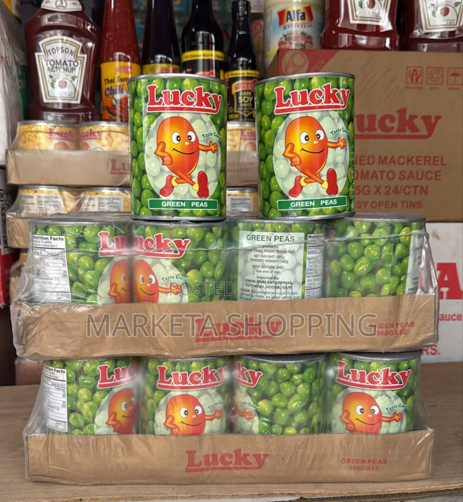 Lucky Green Peas 560gx12