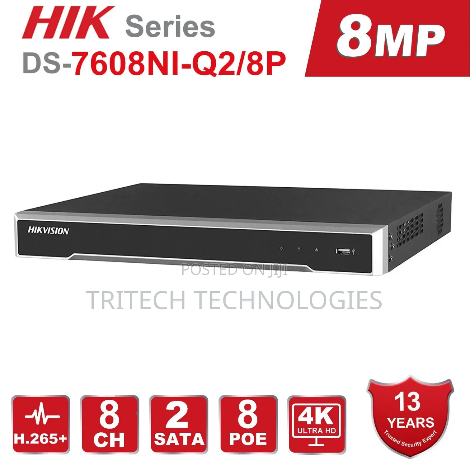 Hikvision Ds-7608ni-Q2/8p 8ch Poe NVR